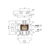 F-Factory FNT-DL2 Antenna 2 Splitter, 4K8K/BS/CS/Terrestrial Digital/CATV Compatible, All Terminal