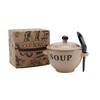 CGB Giftware Cream Soup Bowl and Spoon Set in Gift
