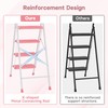 BONTEC 4-Step Ladder, 400lbs Max Load, Folding Step Stool with