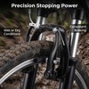 AXGSRV Complete Bike Brake Set Includes Callipers Levers Cables Black,