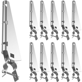10 Pack Barbed Wire Arm for 1-5/8" Chain Link Fence, Galvanized Steel Fence Height Extender for Garden Outdoor, for Outdoor Fences to Increase Height, Protect Privacy and Pets Jumping Off