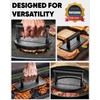 HULISEN Pre-Seasoned Cast Iron Burger Press Includes 100 Pcs Patty