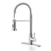 ARRISEA Brushed Nickel Kitchen Faucet with Pull Down Sprayer, 16