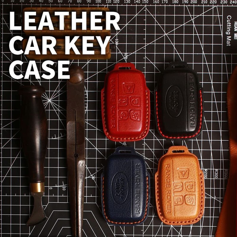 ontto Leather Car Key Case Cover Fits Discovery Defender LR2