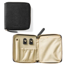 Corale Accessory Case, Portable, Women's, Leather, Accessory Pouch, Portable, Travel, Travel (Black/C)