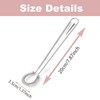2 Pieces Hand Held Stainless Steel Whisk, Mini Small Spiral
