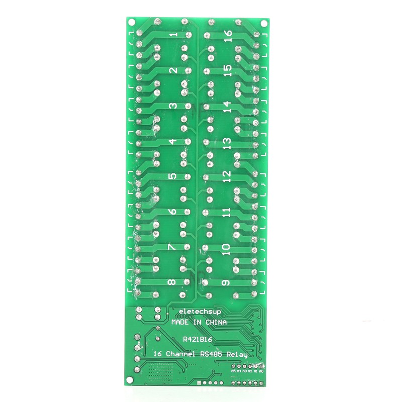DC 12V 16 Channel MODBUS RTU RS485 Relay Module Board