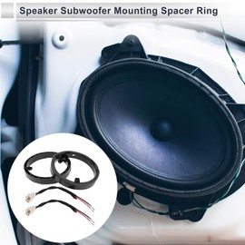 RATCHROLL Speaker Spacer Ring Tweeter Speaker Spacer Adaptor for Mitsubishi Waterproof Speaker Subwoofer Mounting Spacer Bracket Ring ABS 2 Set
