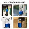 Diyife Padlock, [True Anti-Rust] [Solid Aluminium] 44 mm Long Shackle