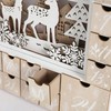 Christmas Wooden Advent Calendar House with 24 Drawers Countdown to
