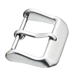 ALPINE INTERNATIONAL Watch Strap Replacement Buckle Clasp in Heavy Duty Steel Material - Steel -20 mm