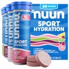 Tabletas de Electrolitos Deportivos Nuun para Hidratación Proactiva, Sabores Variados,