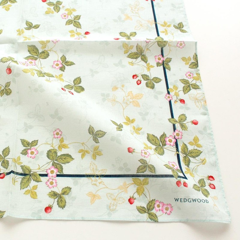 Wedgwood 138116-0003-01 Ecott Series Printed Handkerchief, 100% Cotton, Women's, Approx.