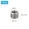 PATIKIL 10pcs M8*1.25 Male M5*0.8 Female Thread Adapter Sleeve Reducer