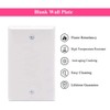 axGear Blank No Device Plate Outlet Cover Single Gang Standard