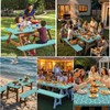 Picnic Table Cover with Bench Covers Waterproof Camping Tablecloth Flannel