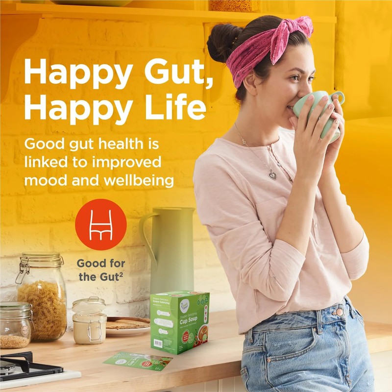 Slimbiome Vegetable Cup Soups for Diet and Cravings, 30g Servings,