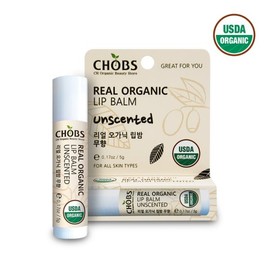 Hapso CHOBS(찹스) 리얼 오가닉 립밤 무향 5g CHOBs Real Organic Lip Balm Unscented 5g