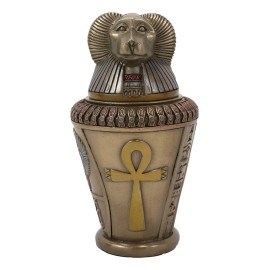 Ebros Ancient Egyptian Gods and Deities Hapi Canopic Jar Urn Statue 5.75" H