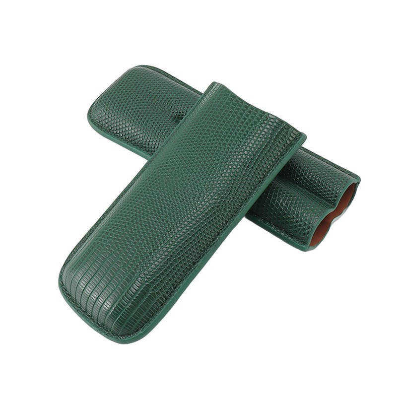 Cigar Case Fashion Elegant Portable Sturdy Crocodilian Skin Texture Faux