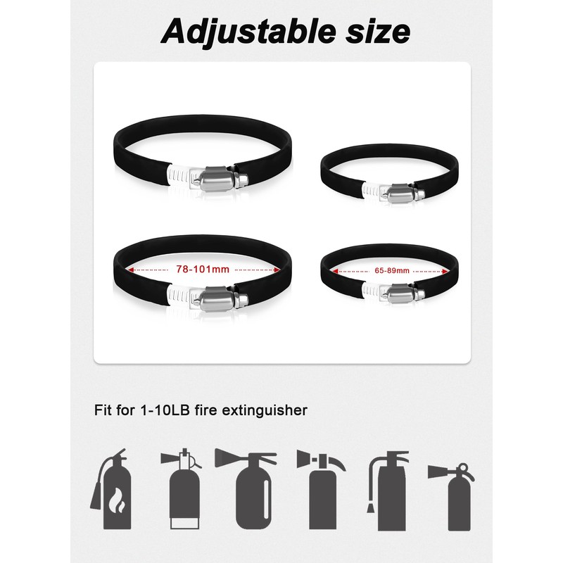 Quick Release UTV Fire Extinguisher Mount Kits, Adjustable Roll Bar