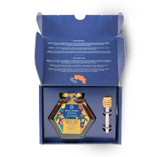Blue Zones Nicoya - Raw Bee Honey with Box and