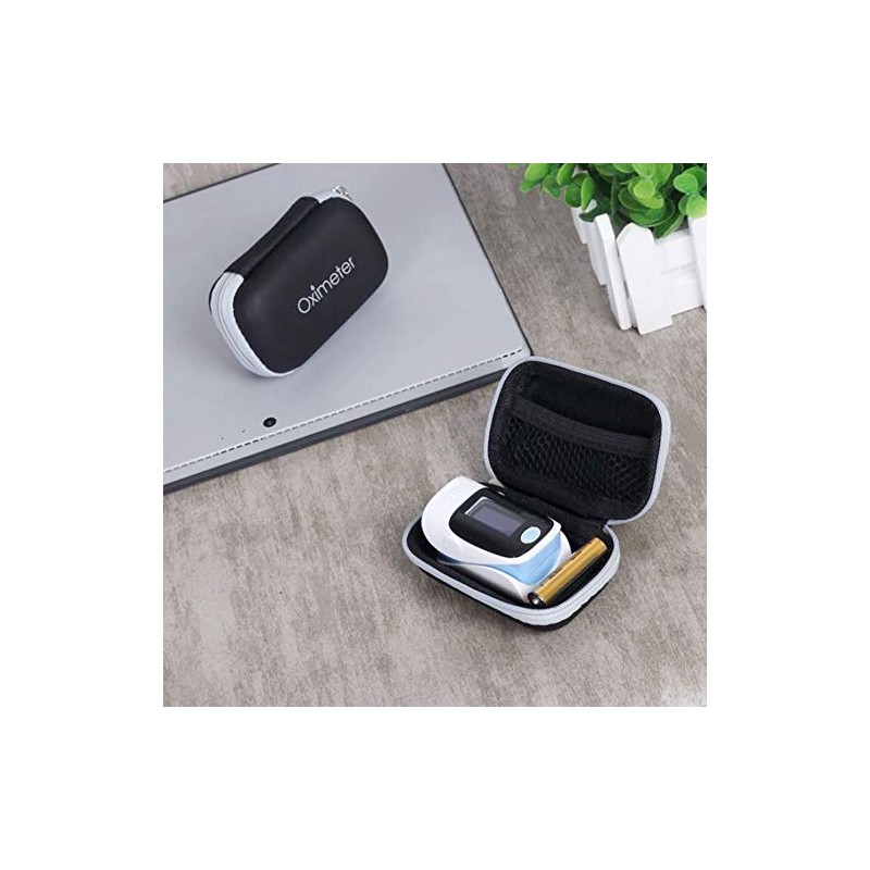 Funda para oxímetro de pulso, funda rígida de almacenamiento portátil