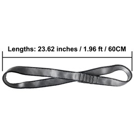 10Pcs 40/60CM Yoga Belts Sling Yoga Daisy Chain O-Sling Extension Rope Hanging Ropes for Hammock Aerial Yoga Swing (23.6IN/60CM)