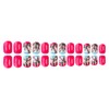24 Pcs Extra Short Press On Nails Square,YEFIUO Summer Fake