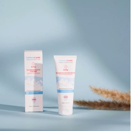 GERMACARE Baby Wound Protection Cream 75 ml – Optimal Care of Irritated Baby Skin | Organic Edelweiss Extract from the Alps | Almond & Jojoba Oil | Special Active Ingredients Protect the Acid Coat of Baby Skin