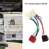 RED WOLF Car Radio ISO Wiring Harness Compatible with Toyota