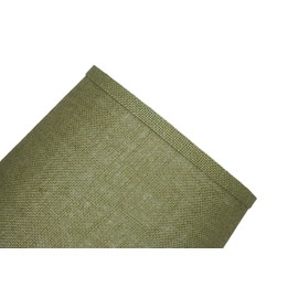 eTeckram French Drum Suede Lampshade, 10-inch by 12-inch by 8.5-inch, Spider Fitter (Burlap Khaki Green)