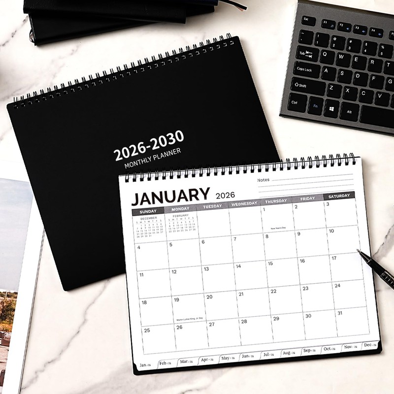 2026-2030 Monthly Planner - 5 Year Planner/Calendar 2026-2030, Jan 2026