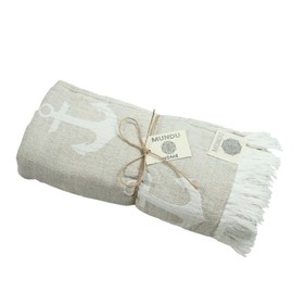 440s Pareo Beach Towel Anchor Sand Colour | MU-6530PA-A | 5601993172856