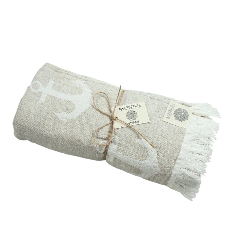 440s Pareo Beach Towel Anchor Sand Colour | MU-6530PA-A |