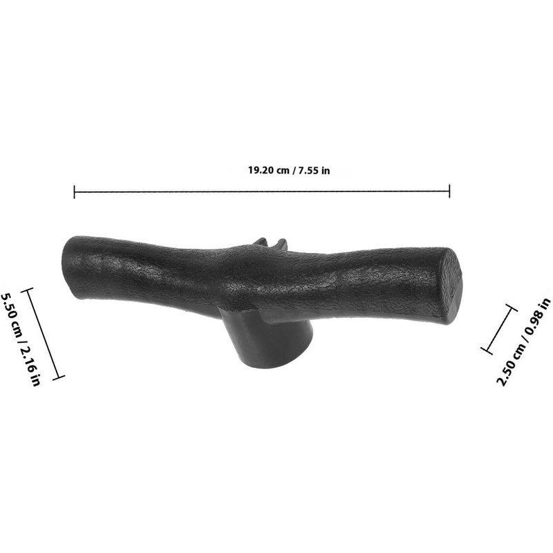 Manija de Bomba de Inflado Ergonómica, Plástico Negro Resistente