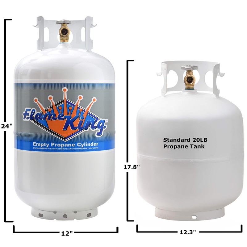 Flame King YSN-301 30 Pound Steel Propane Tank Cylinder with