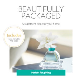 AGRARIA PetiteEssence Flower and Reed Diffuser Set, Hand Crafted Sola Flower Botanical Home Fragrance Diffuser, Scented Oil Reed Diffuser, Flower and Reed Diffuser Gift Set for All Occasions