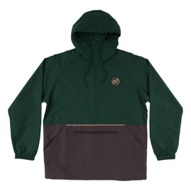 SANTA CRUZ Break Trail Anorak Unlined Jacket Forest/Charcoal Med Mens