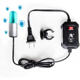 Aquarium Light, Amphibious, IP68 Waterproof, Removes Green Algae, Water Purification, Aquarium Filter, Aquarium Water Treatment, Suitable for Aquariums, Ponds, Pools, Household Cleaning