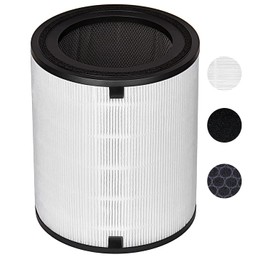 Tablenco for LEVOIT LV-H133 Air Purifier Replacement Filter Set -True and Activated Carbon Filters -Compatible with Tablenco LV-H133-RF Filter Set for 3-in-1 LV-H133 Air Purifier