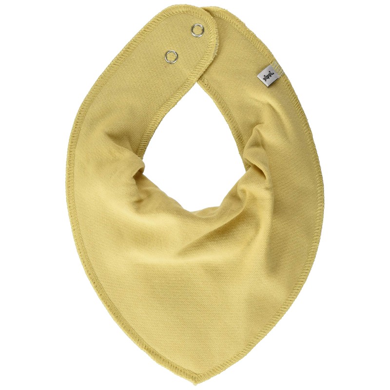 Pippi Unisex baby bandana bib, solid neckerchief - Bib Misty