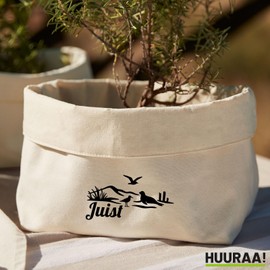 Huuraa Organiser Juist Beach Motif Gift 3 Litre Medium Canvas Cotton Juist Gift Idea