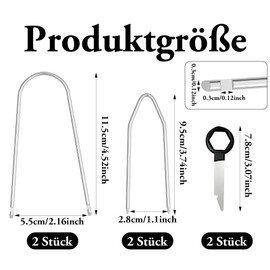 6 Pieces Radio Release Key Universal Car Radio Removal Tool, Car Radio Shackle Removal Instrument Key DIN Release Buttons, Release Tool Radio for Car Radio Repair