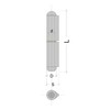 ALPENSTAHL Door Hinge for Welding, Weld-On Hinges, 2-Piece with Extendable
