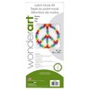 Wonderart Peace Latch Hook Kit, 8" X 8"