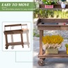 CHARMMA 36" Wooden Potting Bench Work Table with 2 Removable