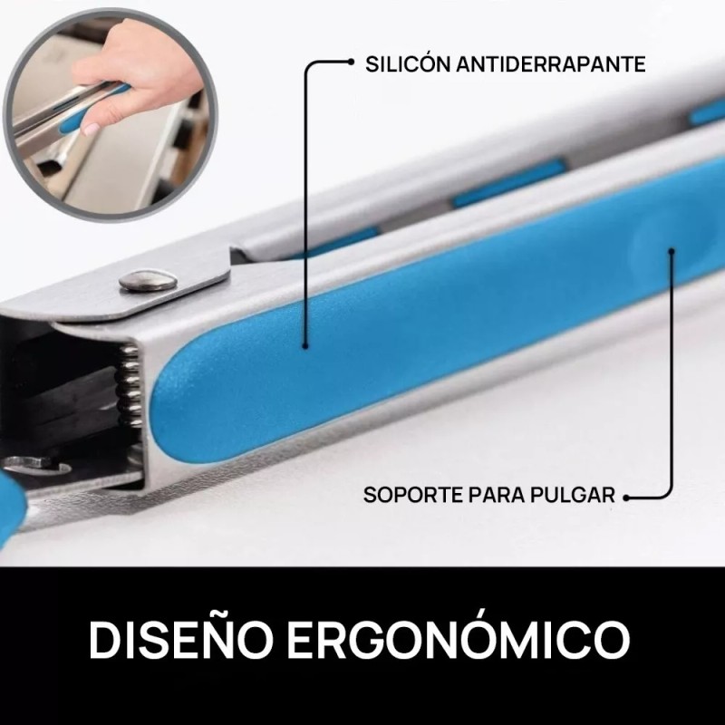 Naymon 3pz Pinzas Tenaza Utensilio Cocina Silicon Acero Inoxidable