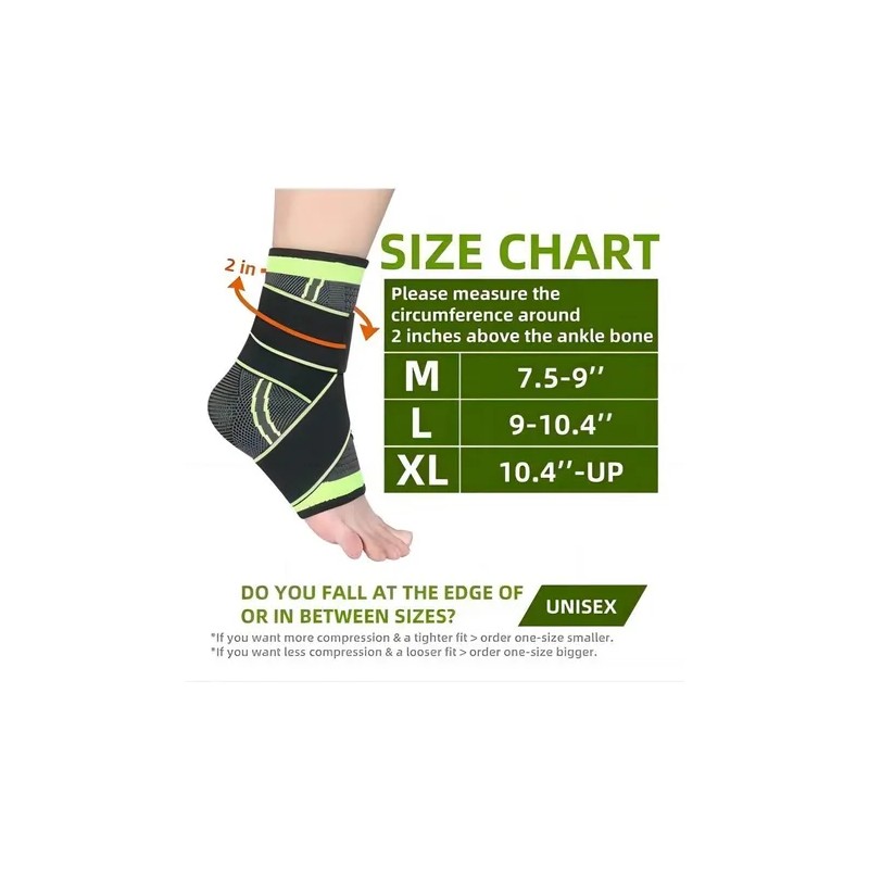 2pza Tobillera Deportiva Anti-esguince Soporte Lesion Gym