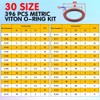 Langina 396PCS 30Sizes Viton O-Ring Kit, Metric Viton O Ring